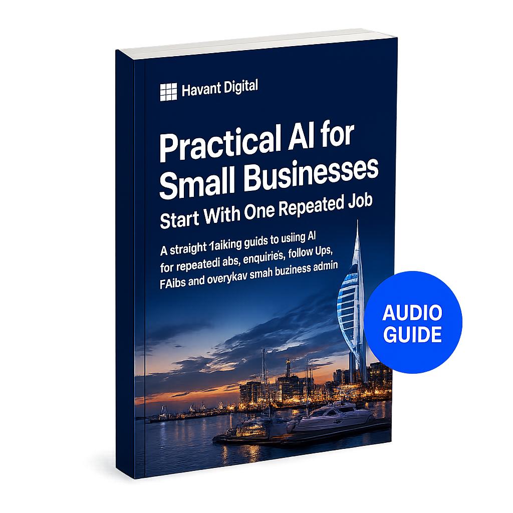Practical AI for Small Businesses guide cover